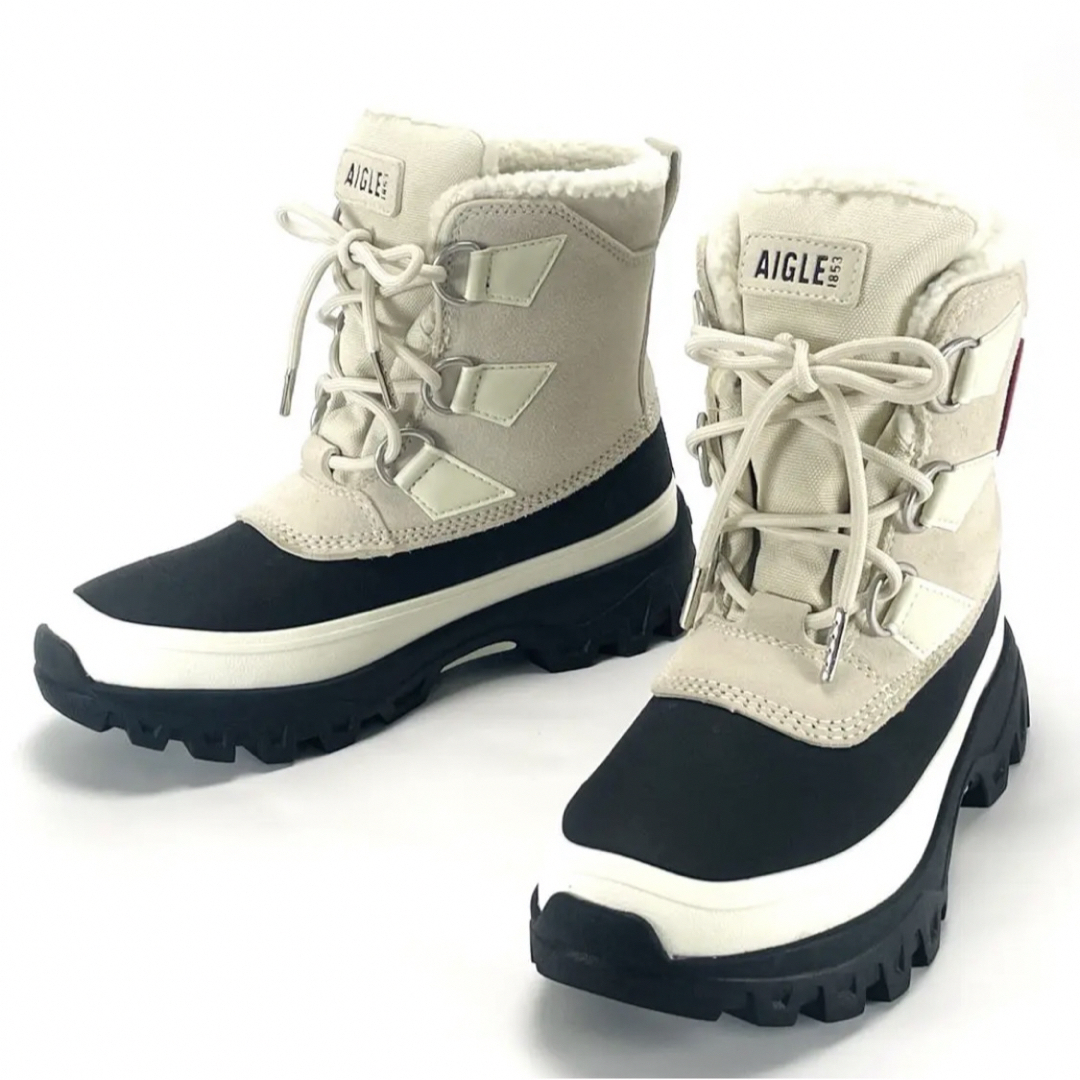 AIGLE - 未使用 スノー エーグル SNOW AIGLE ブーツ 23.5 防水の AIGLE - 未使用 スノー エーグル SNOW AIGLE ブーツ 23.5 防水の