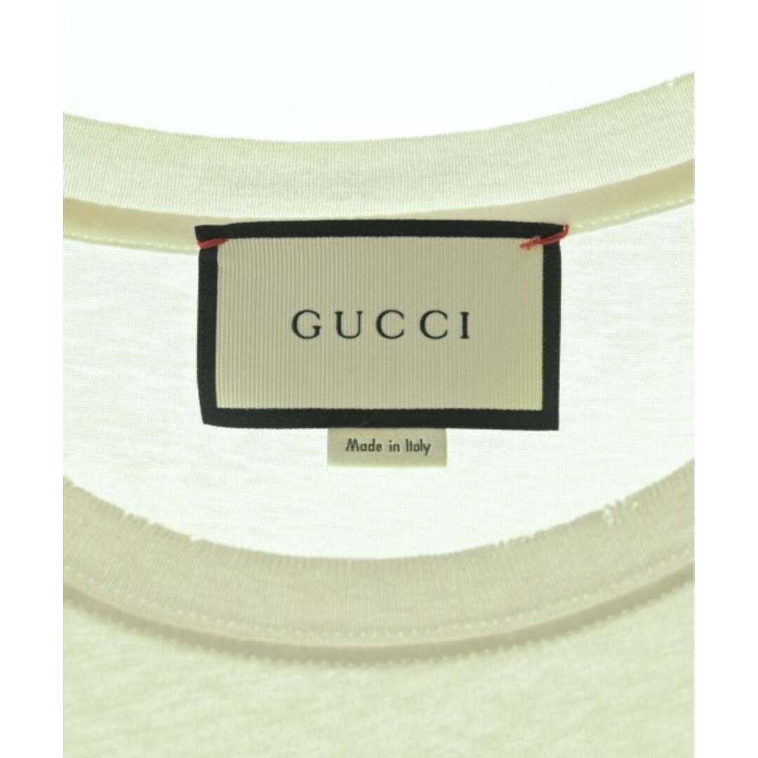 GUCCI グッチ Tシャツ・カットソー -(M位) 白 【古着】 GUCCI グッチ Tシャツ・カットソー -(M位) 白 【古着】