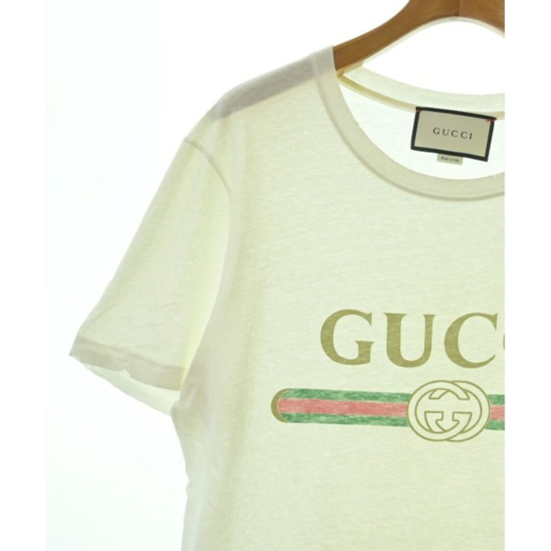 GUCCI グッチ Tシャツ・カットソー -(M位) 白 【古着】 GUCCI グッチ Tシャツ・カットソー -(M位) 白 【古着】