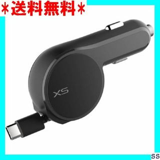 ☆最終値下げ品☆ カシムラ DC充電器リール 3A Typ 2 ブラック 225(その他)