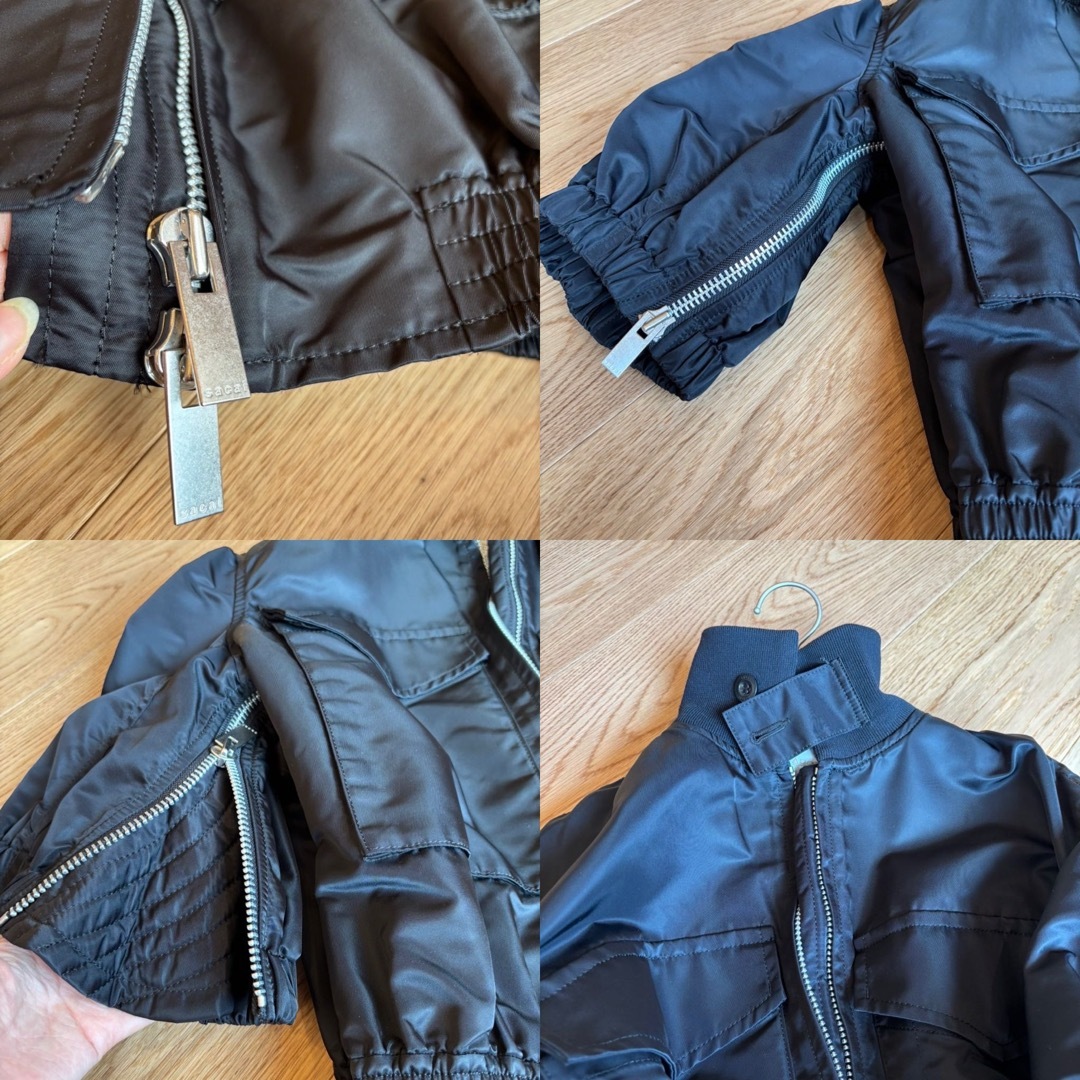 sacai - 美品 sacai ラッフルボンバージャケット MA-1 サカイの sacai - 美品 sacai ラッフルボンバージャケット MA-1 サカイの
