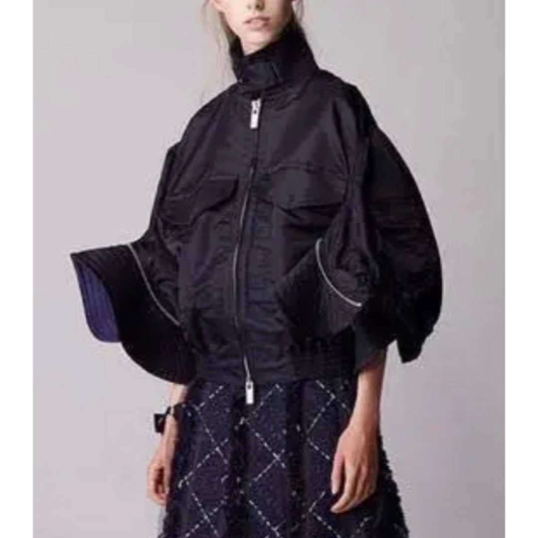sacai - 美品 sacai ラッフルボンバージャケット MA-1 サカイの sacai - 美品 sacai ラッフルボンバージャケット MA-1 サカイの