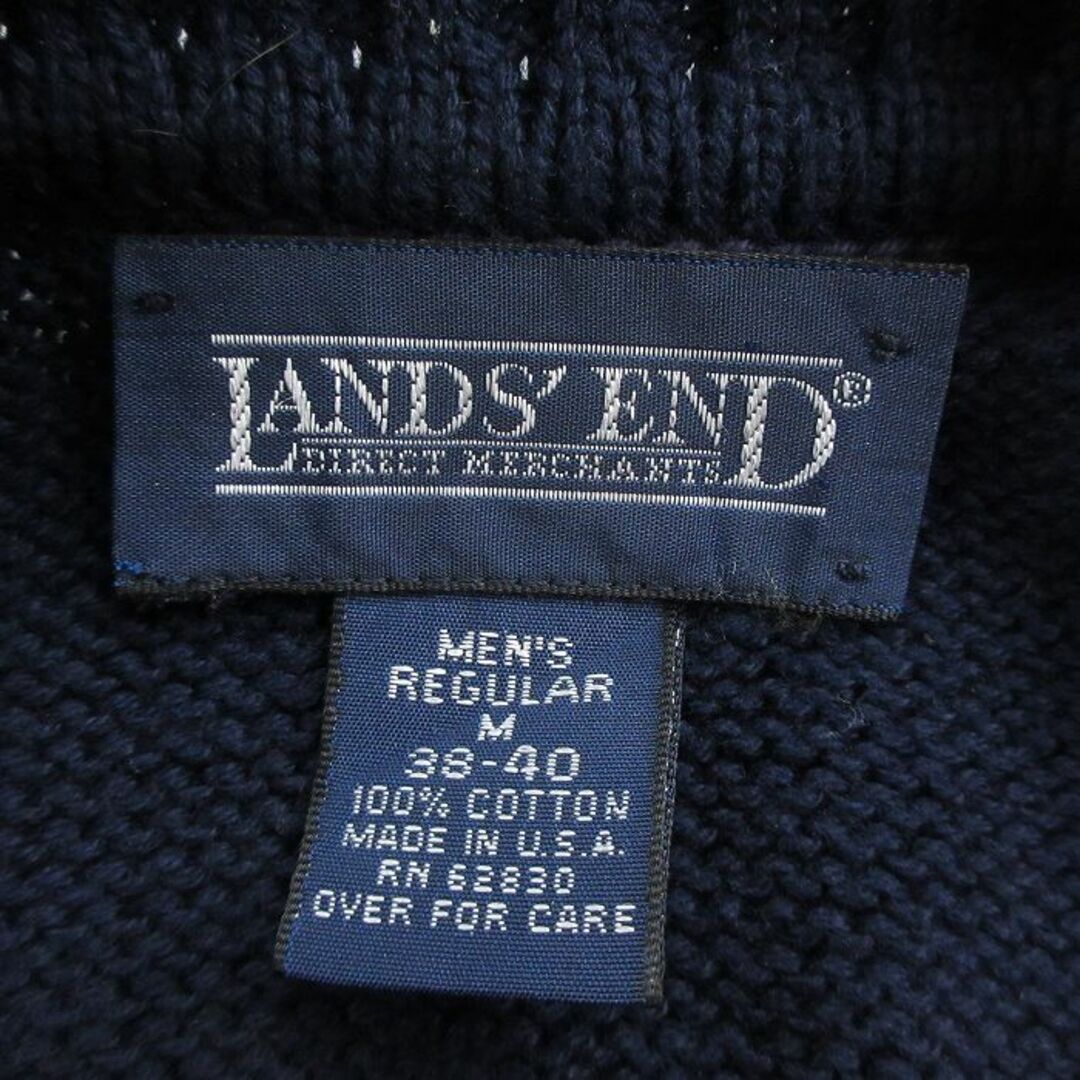 LANDS'END - L☆古着 ランズエンド 長袖 セーター メンズ 90年代 LANDS'END - L☆古着 ランズエンド 長袖 セーター メンズ 90年代