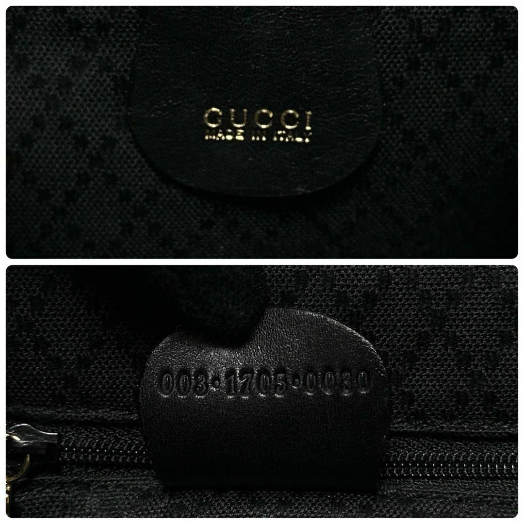 GUCCI - f97【極美品】グッチ バンブー オールレザー ブラック GUCCI - f97【極美品】グッチ バンブー オールレザー ブラック