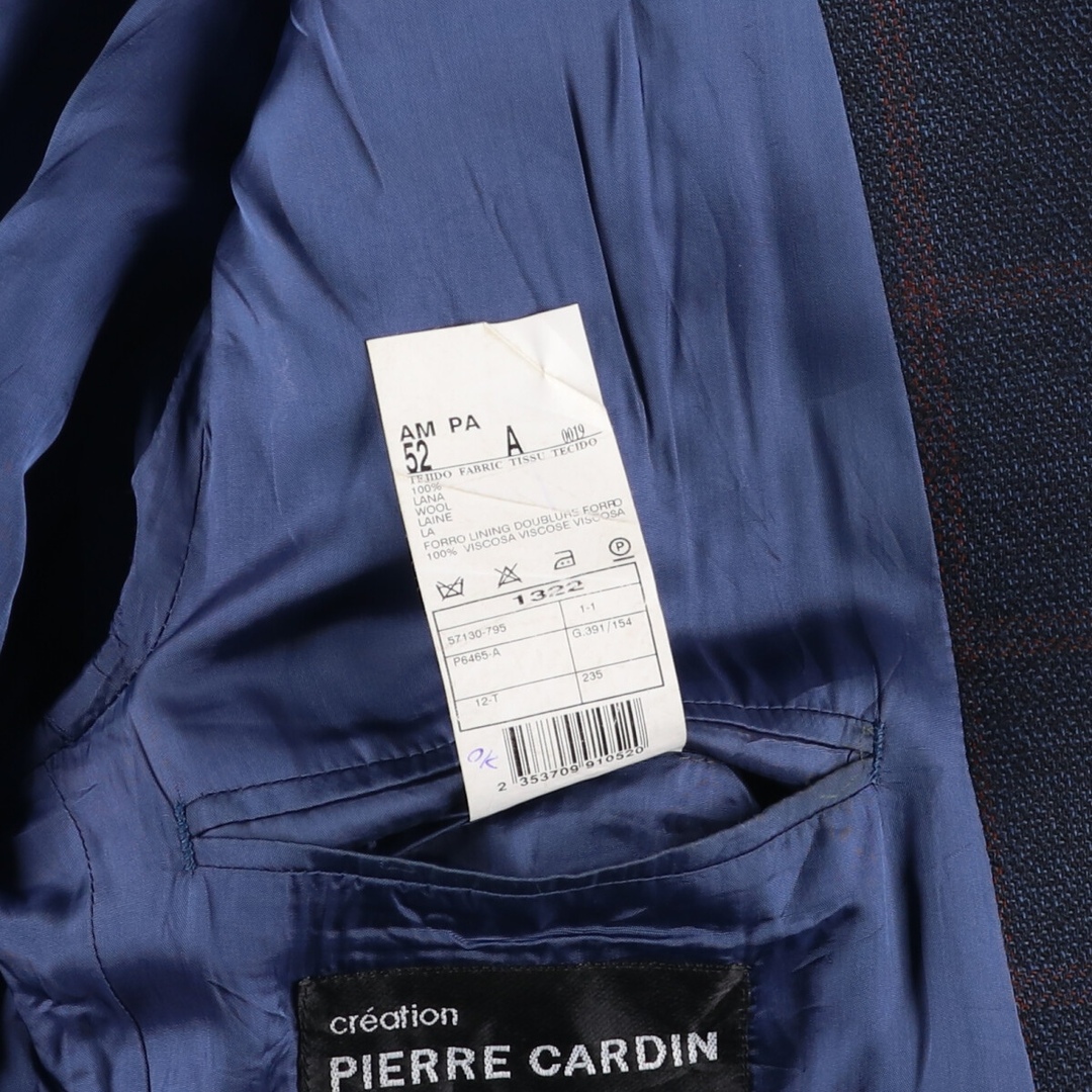 古着 ピエールカルダン Pierre Cardin チェック柄 ウール 古着 ピエールカルダン Pierre Cardin チェック柄 ウール