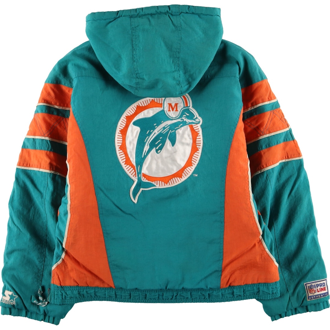 古着 90年代 スターター Starter PRO LINE NFL MIAMI DOLPHINS 古着 90年代 スターター Starter PRO LINE NFL MIAMI DOLPHINS