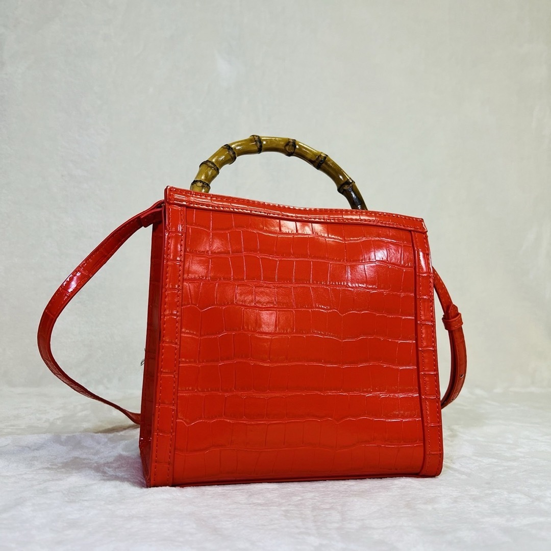 Ray BEAMS - RayBEAMS クロコ調 2way ハンドバッグ ショルダー Ray BEAMS - RayBEAMS クロコ調 2way ハンドバッグ ショルダー