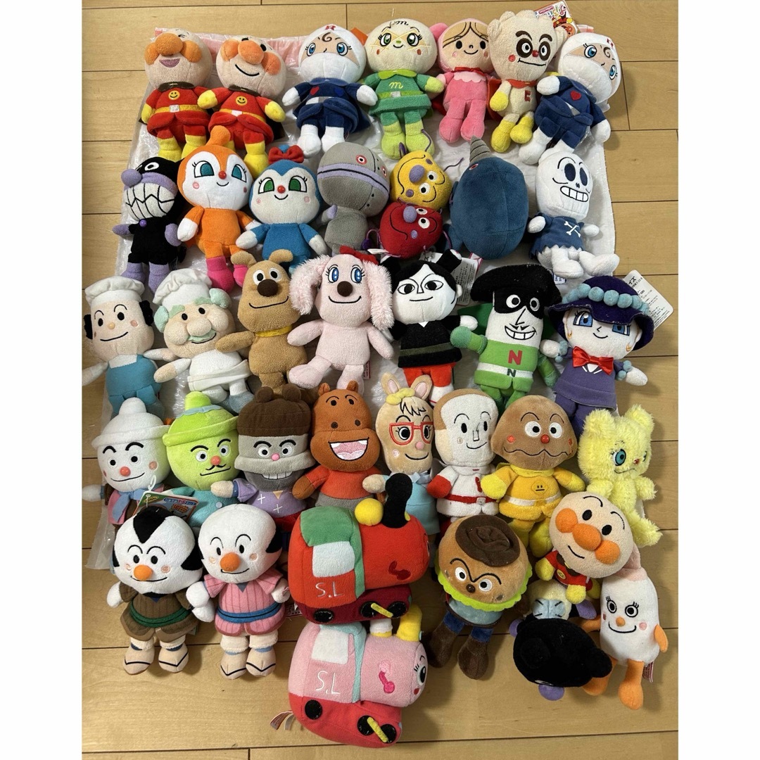 アンパンマン - アンパンマン  ぬいぐるみ　ぷりちぃビーンズ　37点セット
