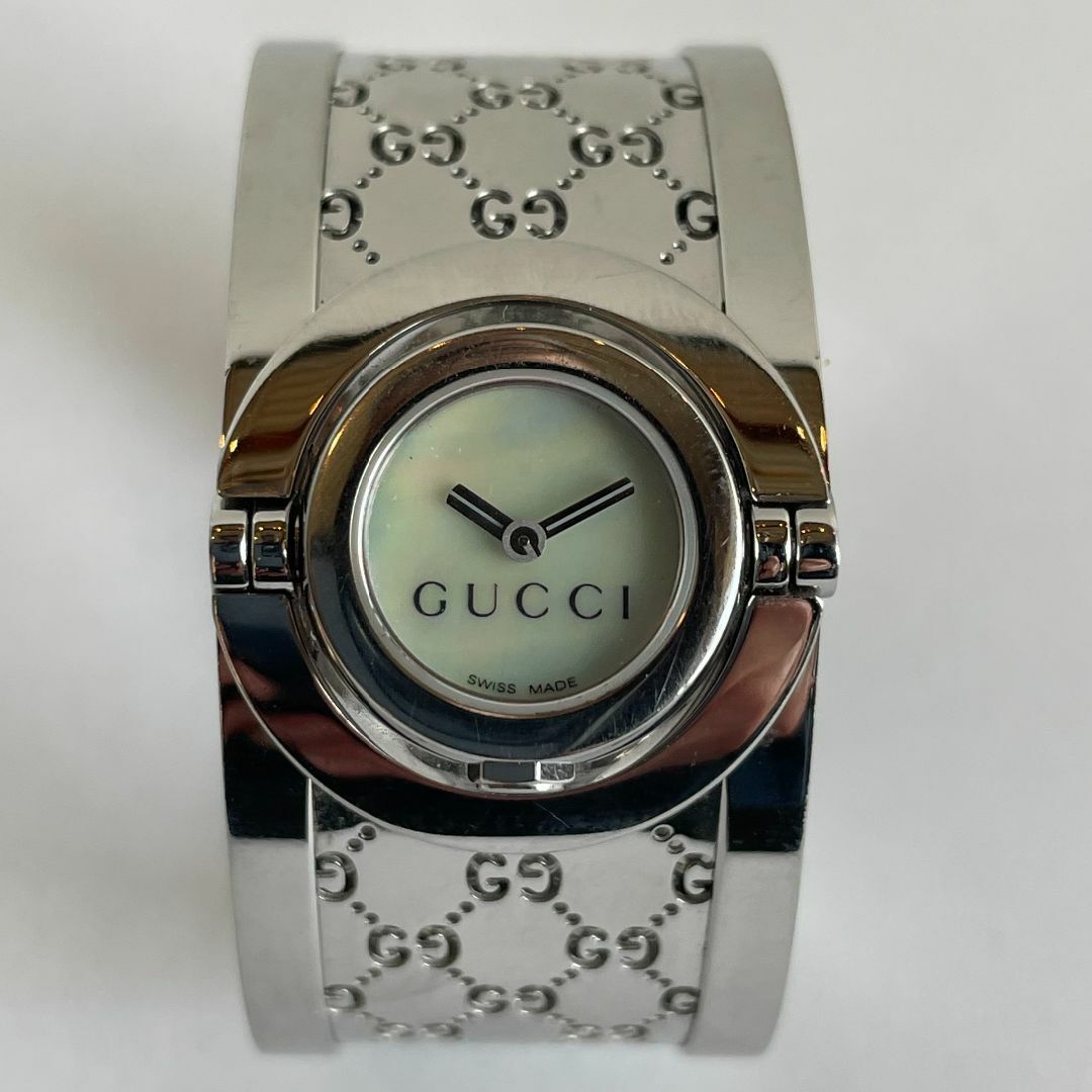 GUCCI - 極美品 GUCCI グッチ トワール バングル ウォッチ GG柄 GUCCI - 極美品 GUCCI グッチ トワール バングル ウォッチ GG柄