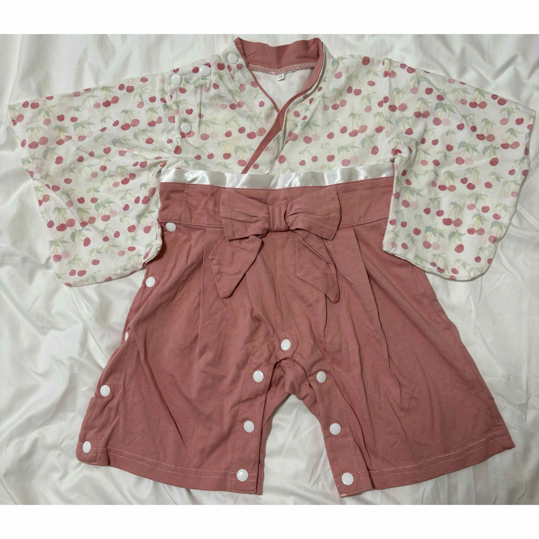 ベビー袴 女の子用 キッズ/ベビー/マタニティのキッズ服女の子用(90cm~)(和服/着物)の商品写真