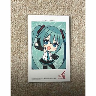 プロジェクトセカイ プロセカ感謝祭 特典 カード 初音ミク(カード)