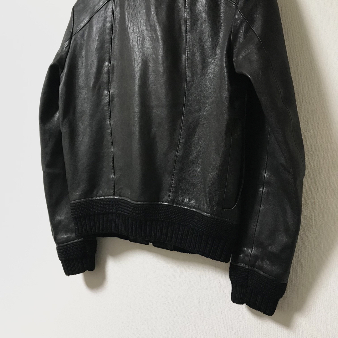 SAINT LAURENT - 17年 サンローラン リブレザージャケット SAINT LAURENT - 17年 サンローラン リブレザージャケット