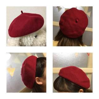 フェルト ベレー帽(ハンチング/ベレー帽)