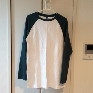 エイチアンドエム(H&M)のH&M ラグランTシャツ メンズSサイズ(Tシャツ/カットソー(半袖/袖なし))