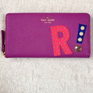 ケイトスペードニューヨーク(kate spade new york)のケイトスペード♡イニシャルRジップウォレット♡正規品(財布)