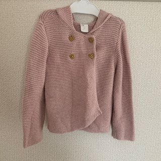 エイチアンドエム(H&M)の《美品》H&M ピンク カーディガン 92(カーディガン)