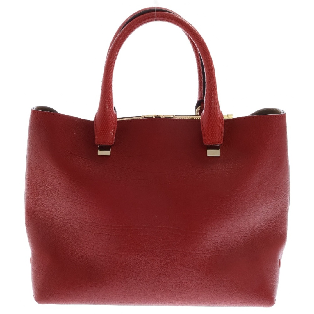 Chloe - Chloe クロエ ベイリー レザーハンドバッグ レッド トートバッグ レディース