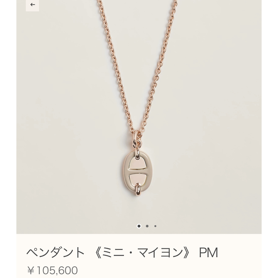HERMES - 新品 新作 エルメス HERMES ペンダント ミニマイヨン HERMES - 新品 新作 エルメス HERMES ペンダント ミニマイヨン