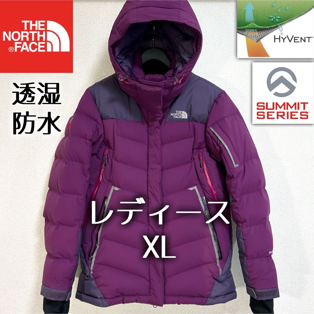 美品人気 ノースフェイス ダウンジャケット レディースXL フード 美品人気 ノースフェイス ダウンジャケット レディースXL フード