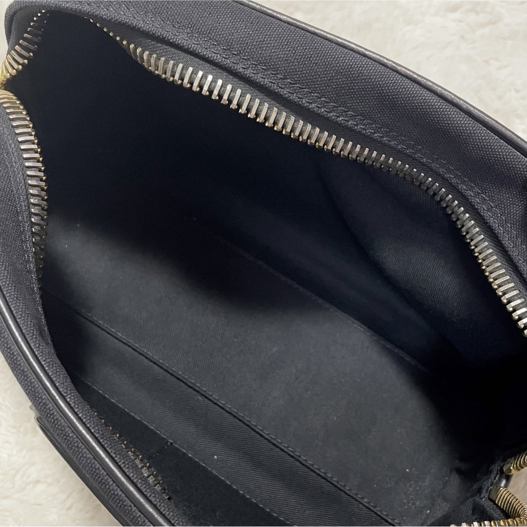 TOM FORD - TOM FORD トムフォード ロゴ キャンバス レザー TOM FORD - TOM FORD トムフォード ロゴ キャンバス レザー