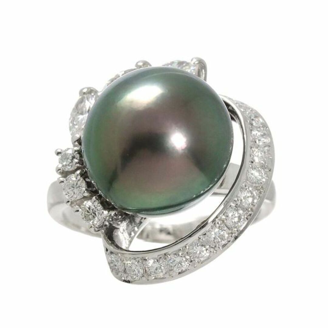 TASAKI - タサキ TASAKI 12号 リング 黒蝶真珠 12.2mm ダイヤ TASAKI - タサキ TASAKI 12号 リング 黒蝶真珠 12.2mm ダイヤ