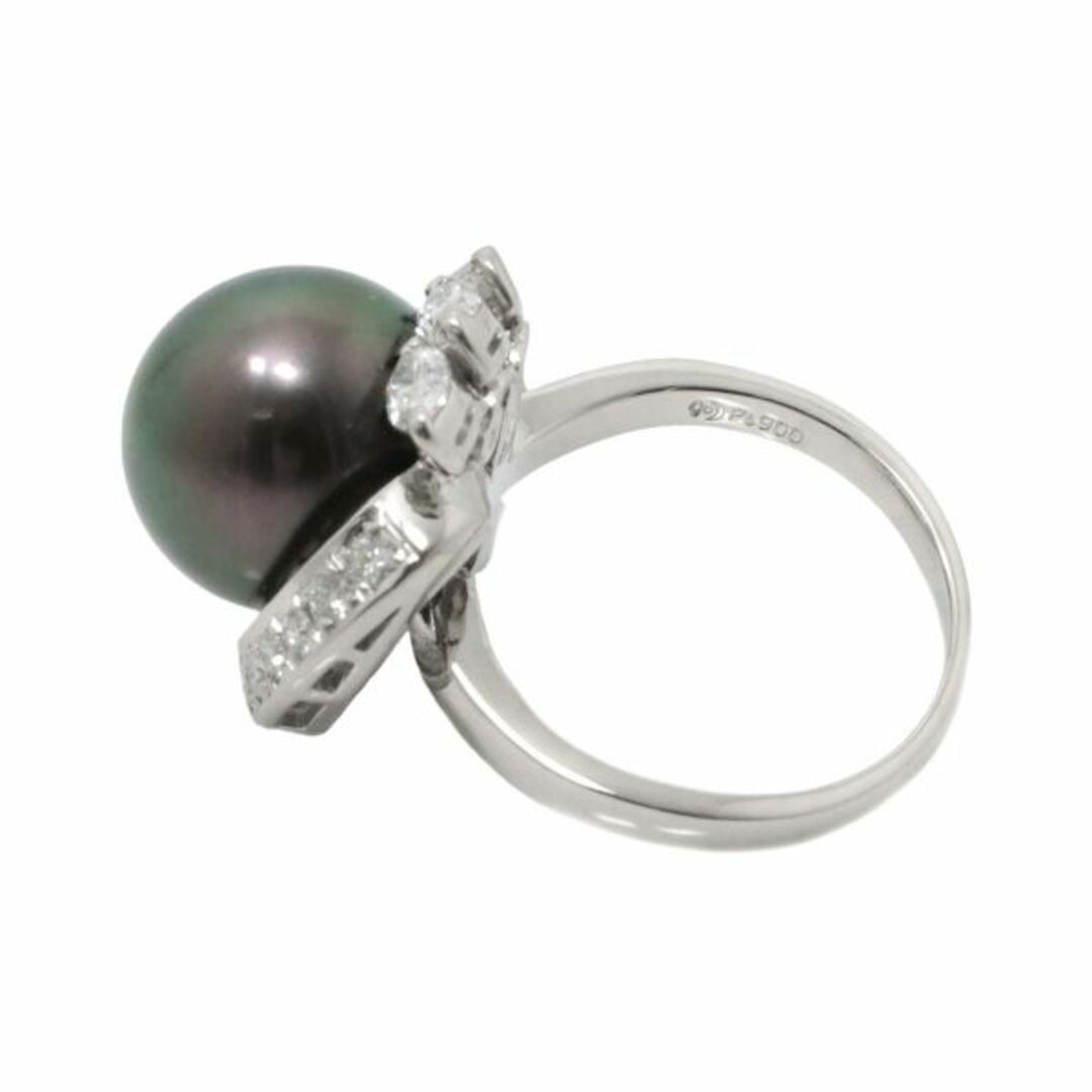 TASAKI - タサキ TASAKI 12号 リング 黒蝶真珠 12.2mm ダイヤ TASAKI - タサキ TASAKI 12号 リング 黒蝶真珠 12.2mm ダイヤ