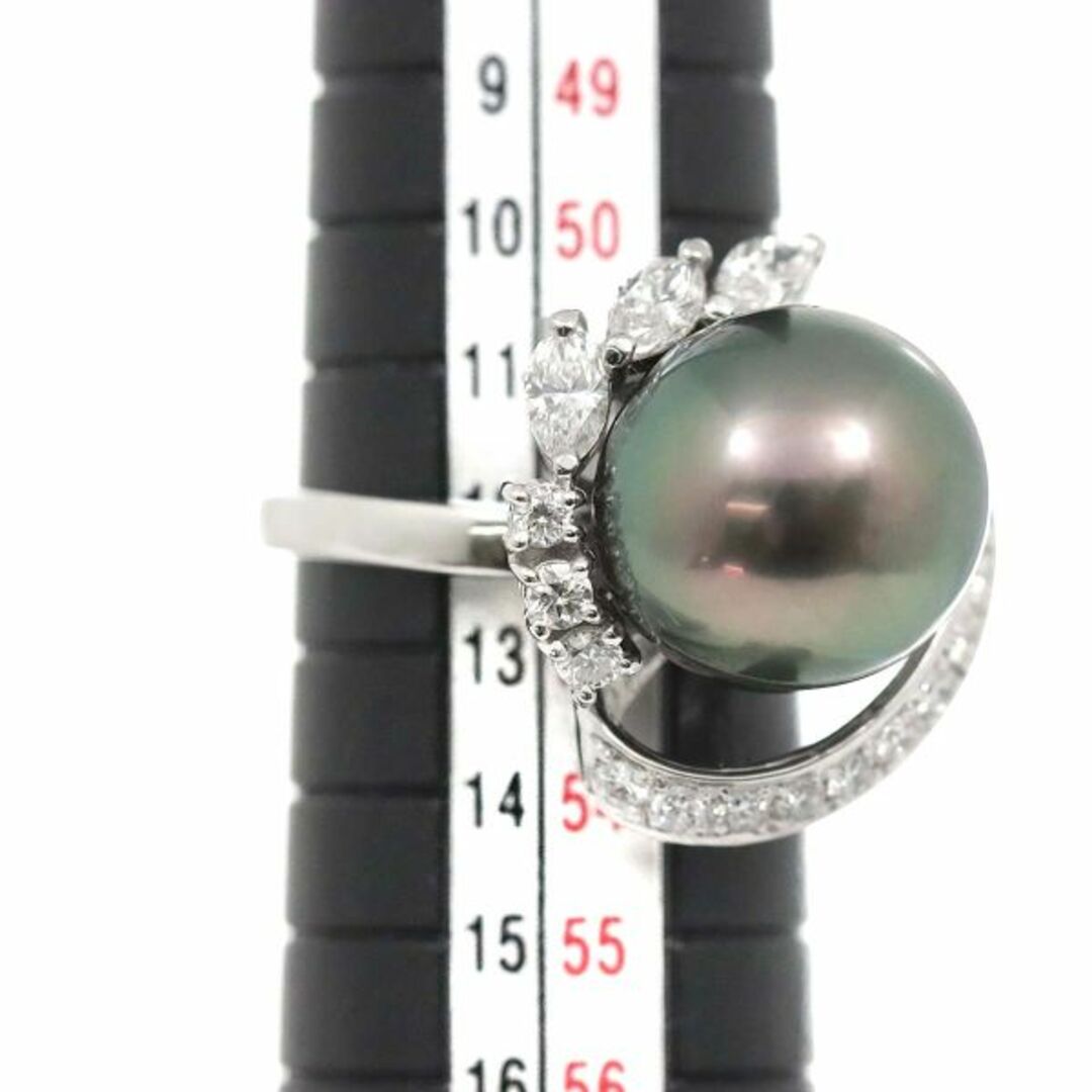 TASAKI - タサキ TASAKI 12号 リング 黒蝶真珠 12.2mm ダイヤ TASAKI - タサキ TASAKI 12号 リング 黒蝶真珠 12.2mm ダイヤ