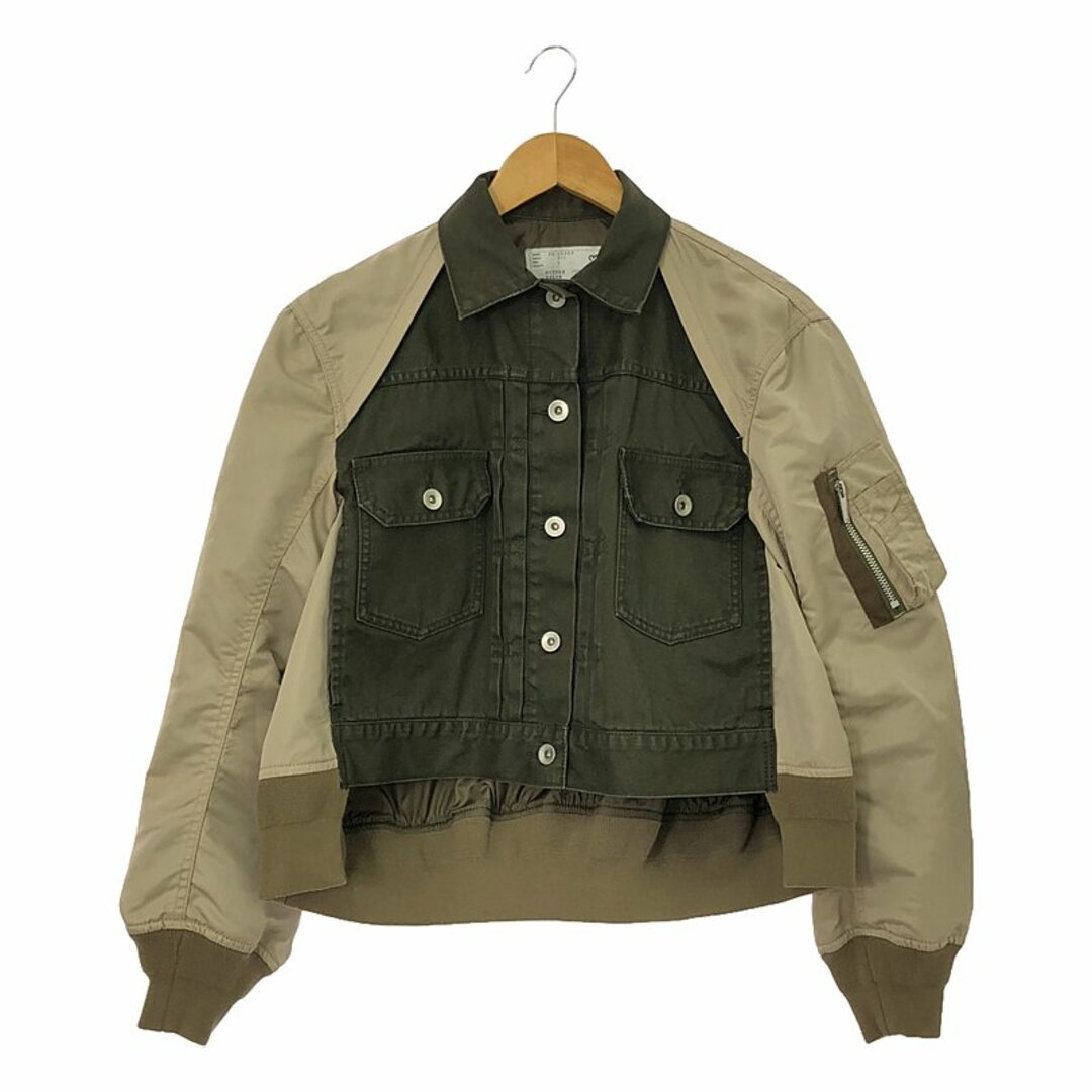 sacai - sacai / サカイ | 再構築 MA-1 デニム ブルゾン sacai - sacai / サカイ | 再構築 MA-1 デニム ブルゾン