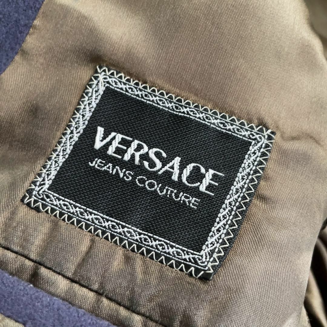 VERSACE】カシミヤ混 ビンテージ ウール テーラード ジャケット VERSACE】カシミヤ混 ビンテージ ウール テーラード ジャケット