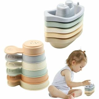 浴槽用おもちゃボート お風呂用水遊びおもちゃ 砂遊び くすみカラー おしゃれ(お風呂のおもちゃ)