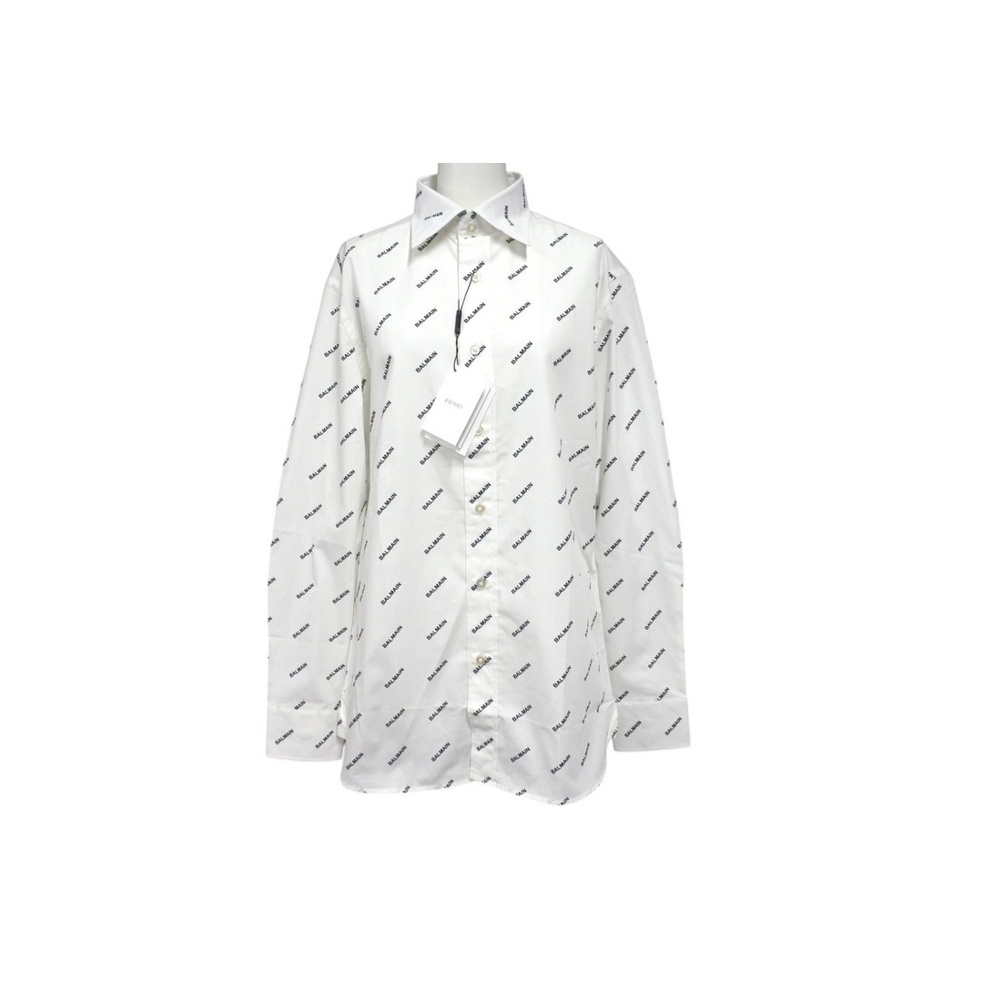 BALMAIN バルマン 長袖シャツ ホワイト コットン S 95-104 BA BALMAIN バルマン 長袖シャツ ホワイト コットン S 95-104 BA