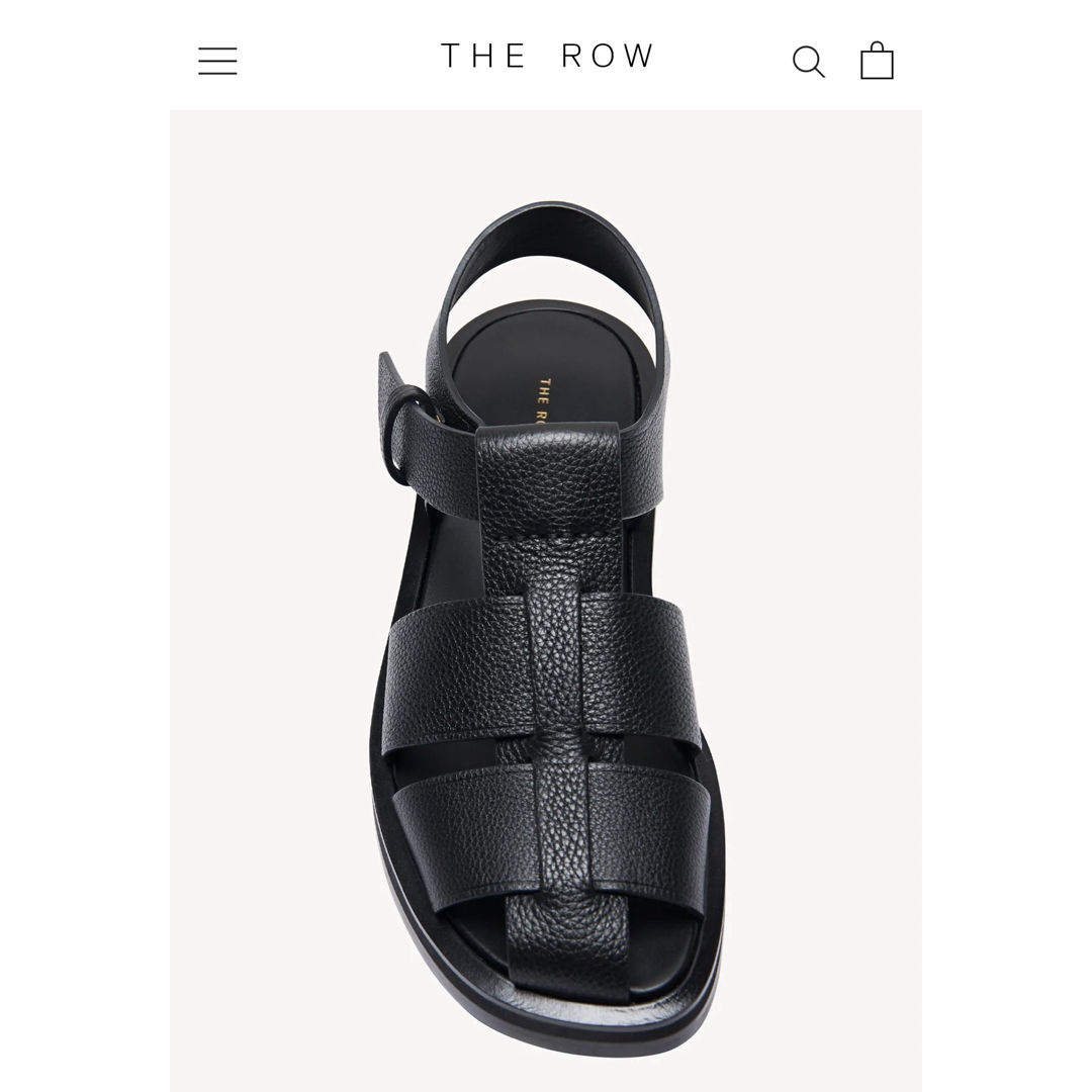 THEROW フィッシャーマンサンダル 36サイズ ブラック 箱あり THEROW フィッシャーマンサンダル 36サイズ ブラック 箱あり