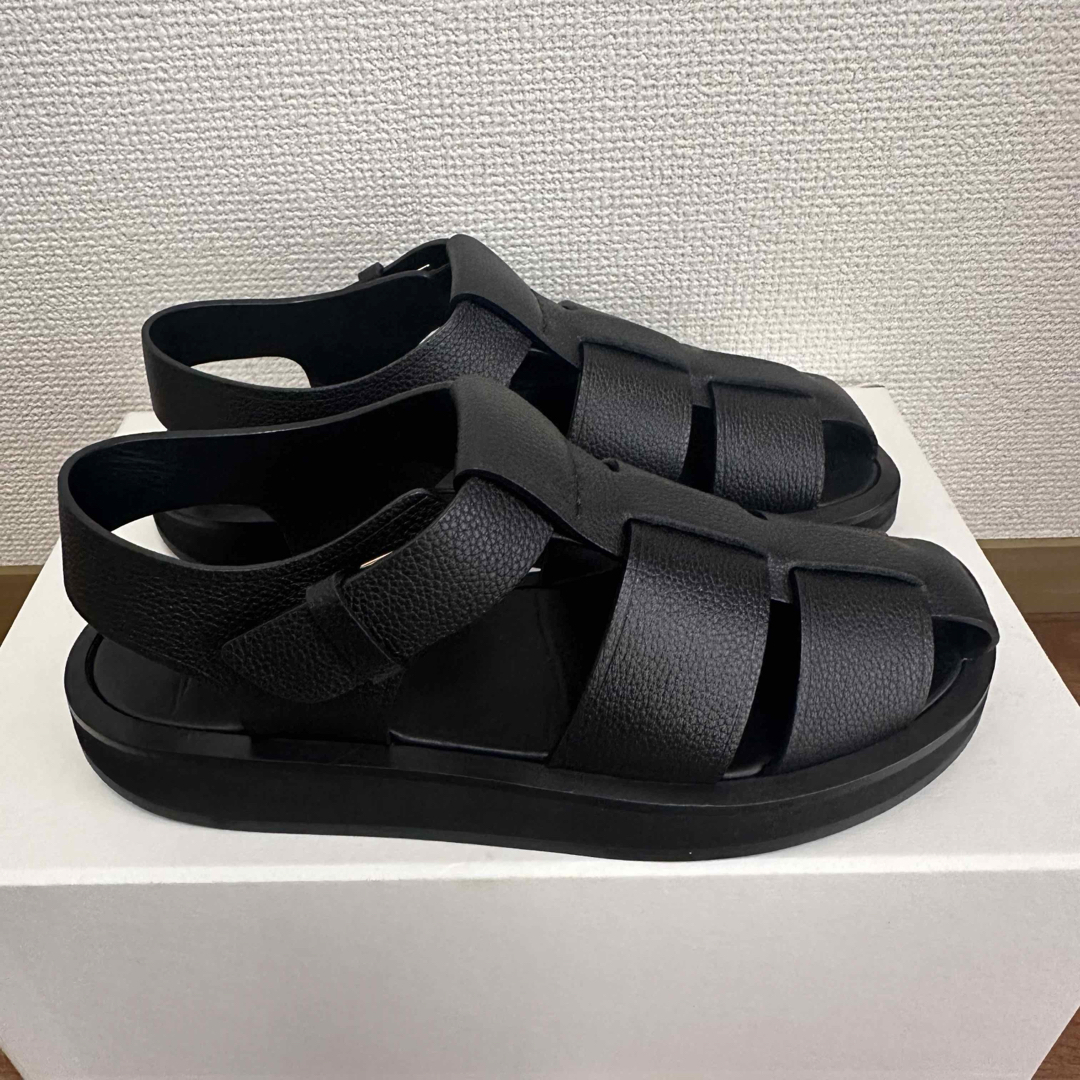 THEROW フィッシャーマンサンダル 36サイズ ブラック 箱あり THEROW フィッシャーマンサンダル 36サイズ ブラック 箱あり