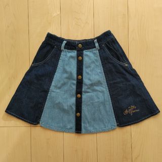 メゾピアノジュニア(mezzo piano junior)の美品✨️mezzo piano♡デニム切り替えスカート150(スカート)