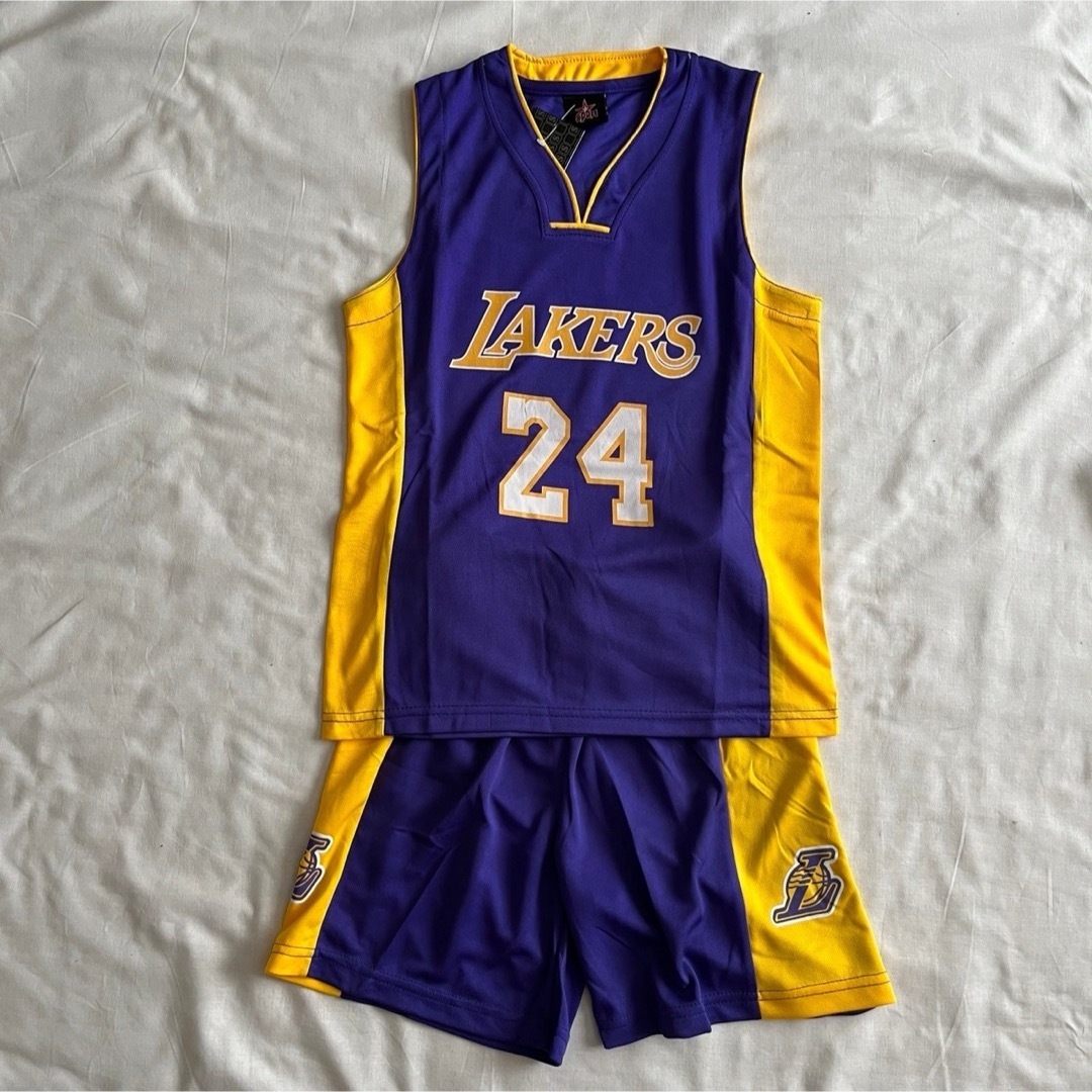 NBA キッズ 子供 レイカーズ バスケ ユニフォーム ウェア 紫 130 NBA キッズ 子供 レイカーズ バスケ ユニフォーム ウェア 紫 130