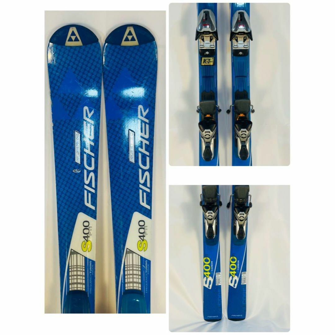 良品】fischer s400 160cm スキー板 ビンディング付き 良品】fischer s400 160cm スキー板 ビンディング付き