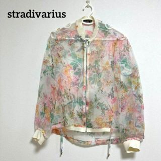 ストラディバリウス(stradivarius)の【最終価格】レディース シアージャケット　シアーシャツ　アウター春夏　羽織り(ブルゾン)