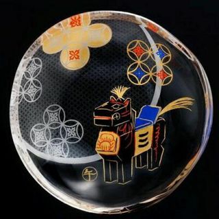石塚アデリア めでた干支 豆皿 小皿 1枚 午 6007(食器)