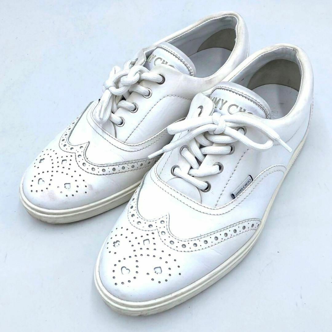 JIMMY CHOO - JIMMY CHOO ジミーチュウ ウィングチップレザー JIMMY CHOO - JIMMY CHOO ジミーチュウ ウィングチップレザー