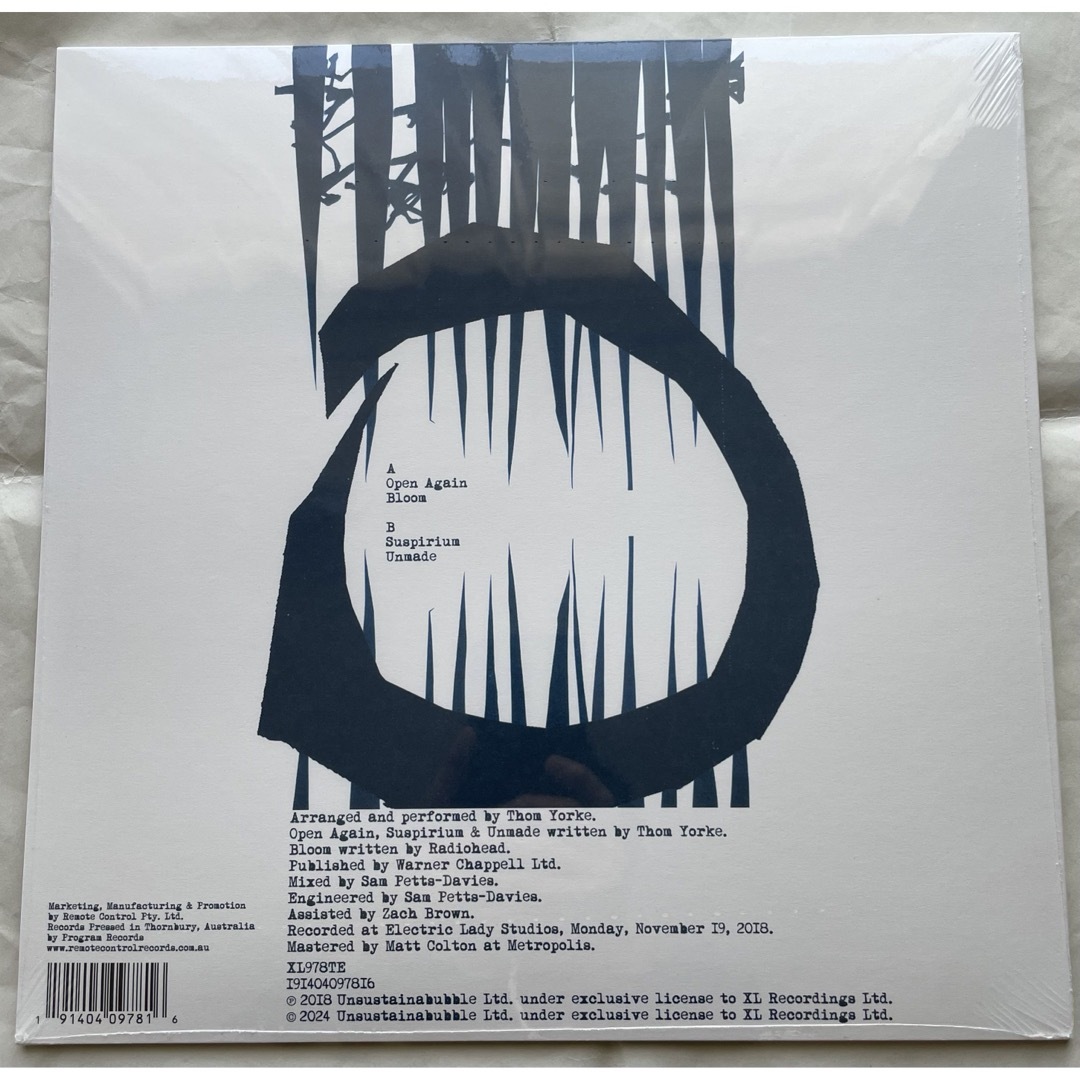来日会場限定レコードThom Yorkeトム・ヨーク THE SMILEアナログ 来日会場限定レコードThom Yorkeトム・ヨーク THE SMILEアナログ