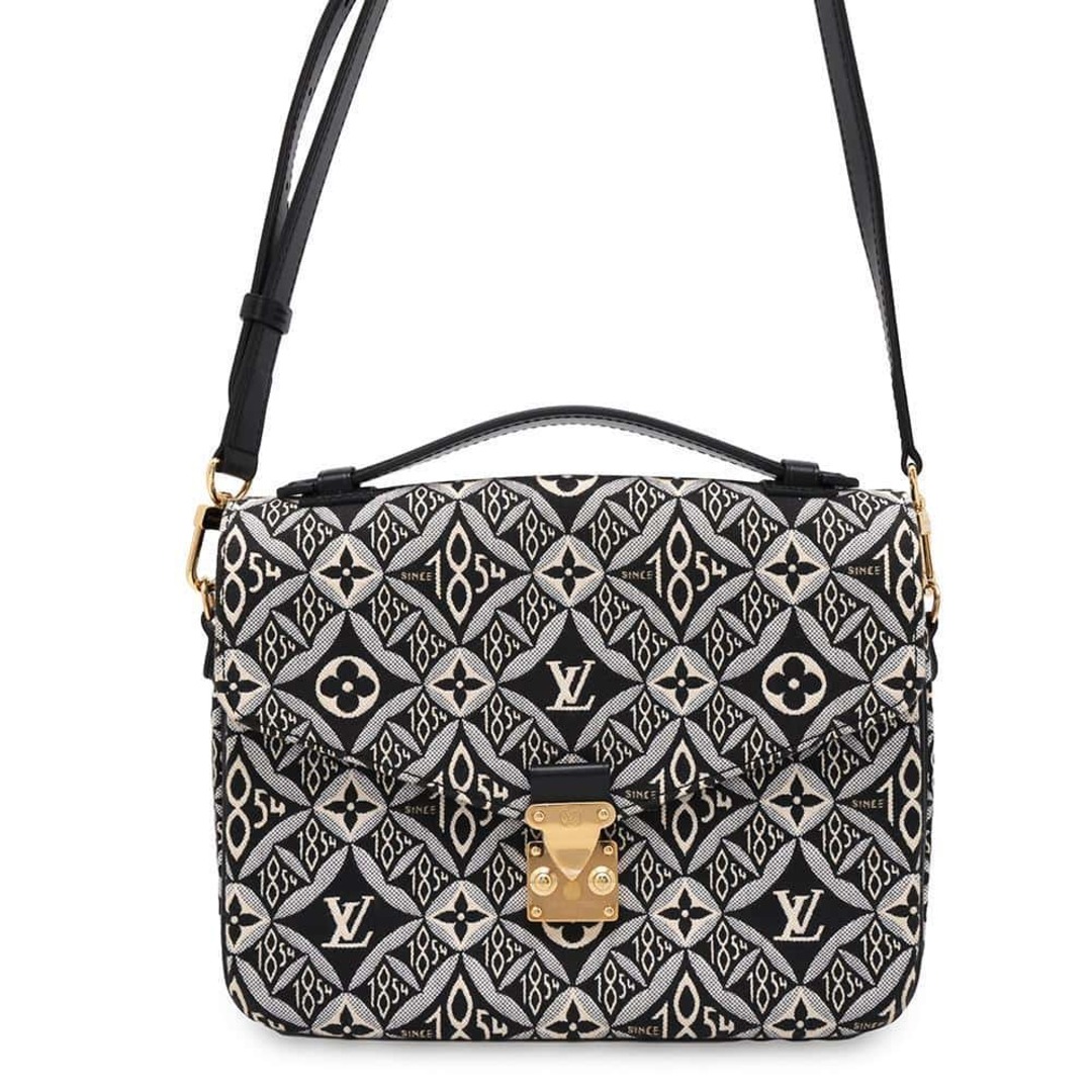 LOUIS VUITTON - ルイヴィトン ハンドバッグ モノグラム・ジャカード ポシェット・メティスMM M57272 LOUIS VUITTON 2way 黒 ブラック
