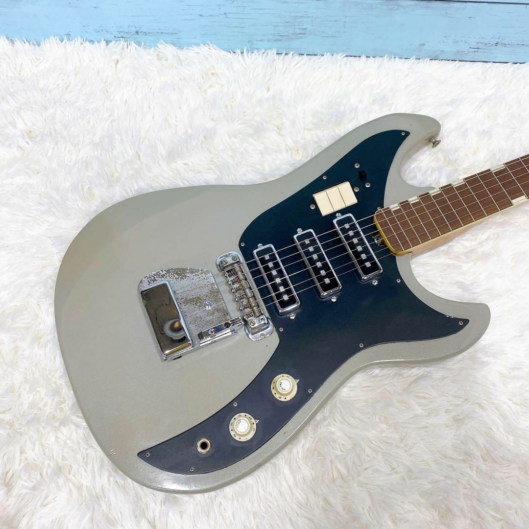 TEISCO YG-6 1960年代 ビザールギター ビンテージ 稀少色 TEISCO YG-6 1960年代 ビザールギター ビンテージ 稀少色