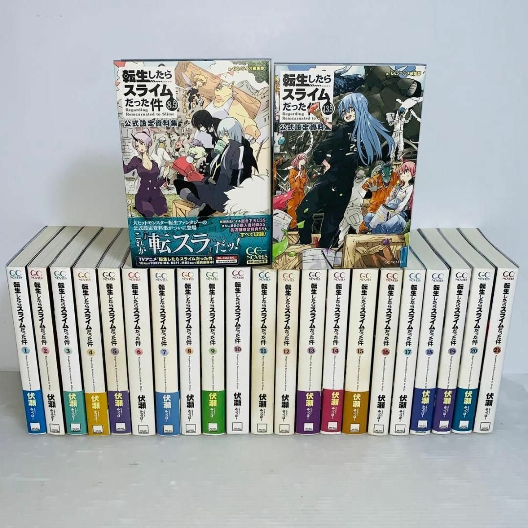 転生したらスライムだった件 全巻セット 1-21巻+2冊 小説 転生したらスライムだった件 全巻セット 1-21巻+2冊 小説
