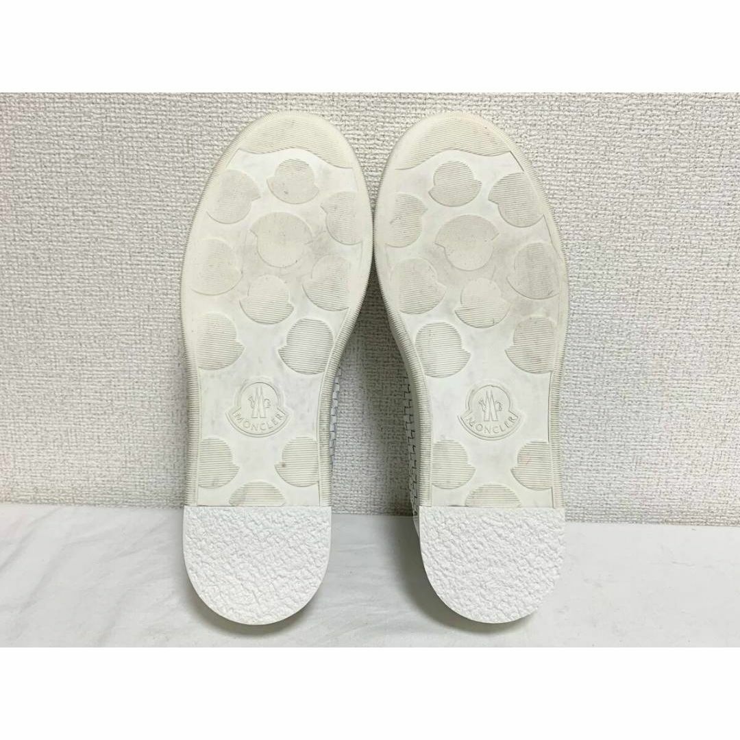 希少美品 モンクレール レザー イントレ 編み込み スリッポン 希少美品 モンクレール レザー イントレ 編み込み スリッポン