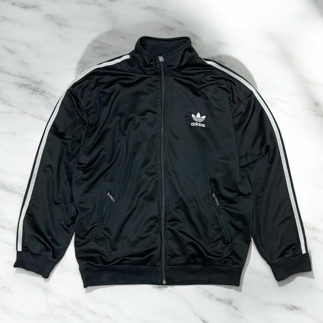 adidas - 古着 90s adidas TRACK JACKET BLACK アディダス トラックジャケット ジャージ 万国旗タグ  Vintage】の通販 by MYG STORE｜アディダスならラクマ