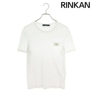 DOLCE&GABBANA - ドルチェアンドガッバーナ  G8KJ9T ロゴプレート付きTシャツ メンズ 46