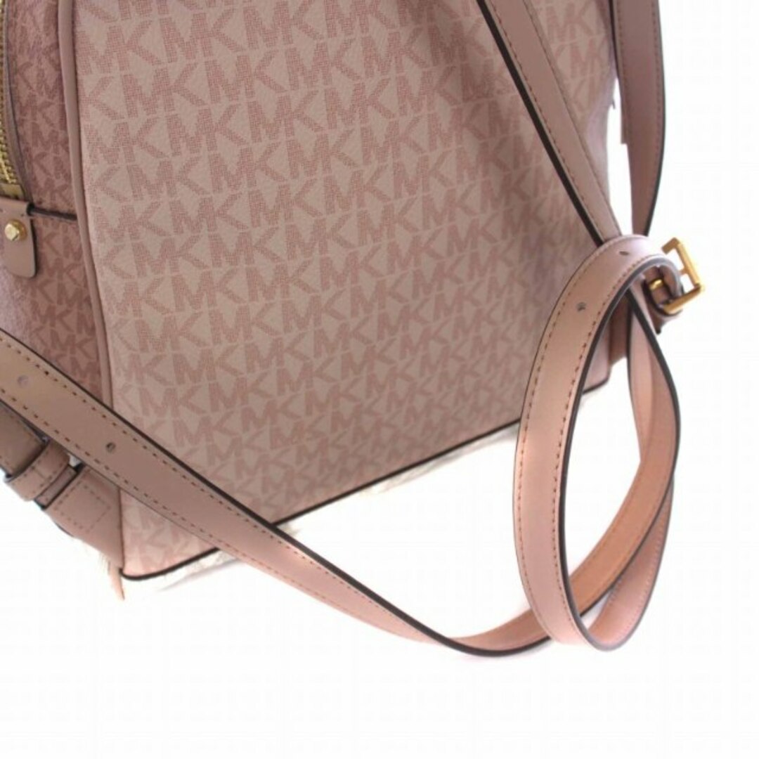 マイケルコース RHEA ZIP MKシグネチャー リュックサック ピンク マイケルコース RHEA ZIP MKシグネチャー リュックサック ピンク