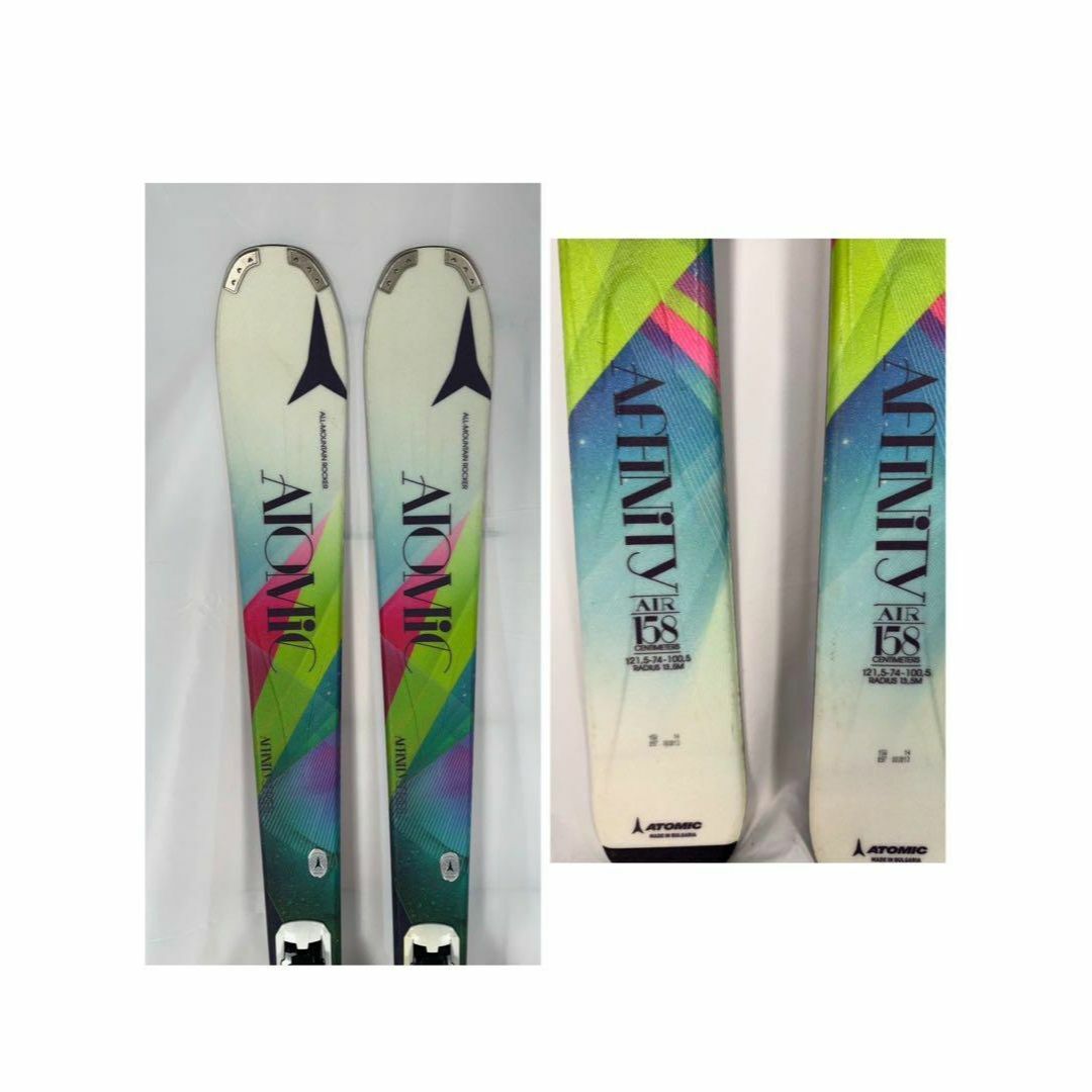 ATOMIC - 【良品】atomic affinity AIR 158cm スキー板 スキーの ATOMIC - 【良品】atomic affinity AIR 158cm スキー板 スキーの