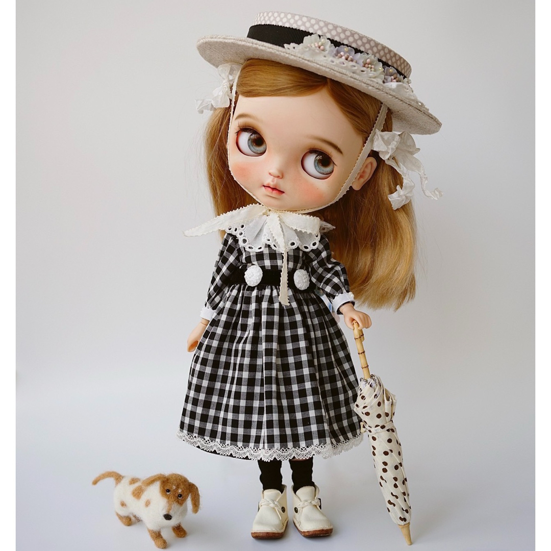 ブライス お洋服 アウトフィット 海外作家製 カントリーチェック ブライス お洋服 アウトフィット 海外作家製 カントリーチェック