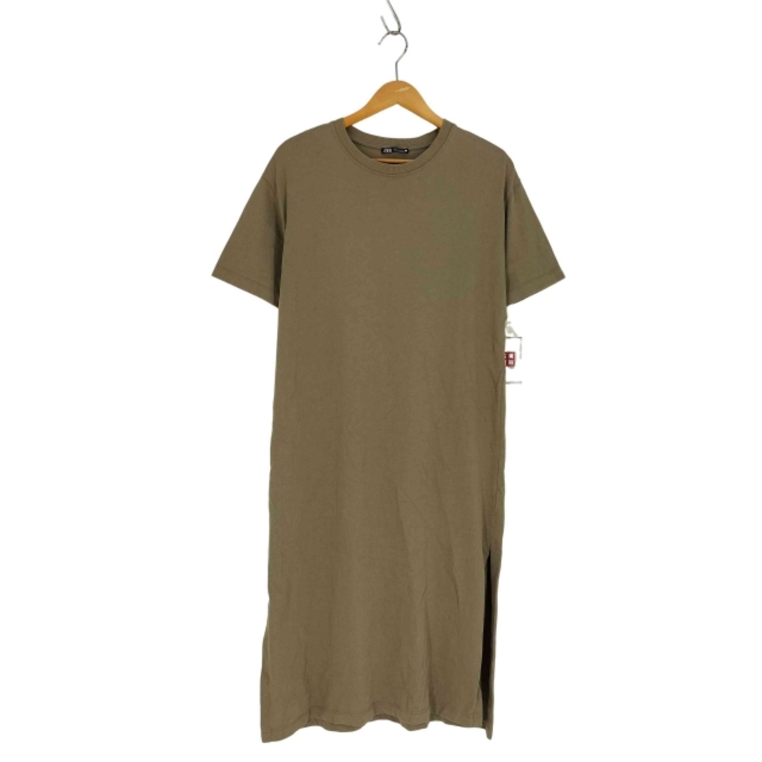 ZARA - ZARA(ザラ) サイドスリット クルーネックTシャツ ZARA - ZARA(ザラ) サイドスリット クルーネックTシャツ
